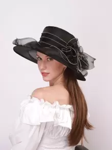 Sombrero minimalista - Negro - Ver 1