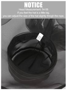 Sombrero minimalista - Negro - Ver 4