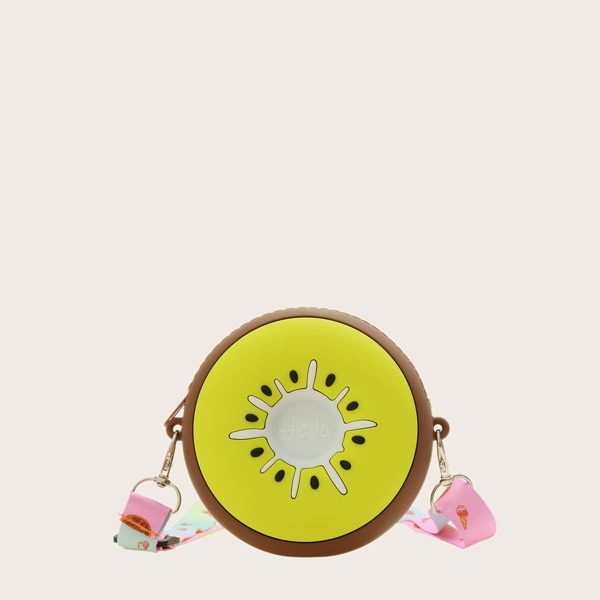 

Toddler Girls Fruit Design Crossbody Bag, Green