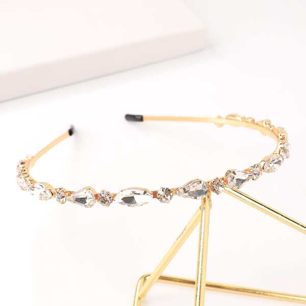 

Rhinestone Decor Hair Hoop, Gold