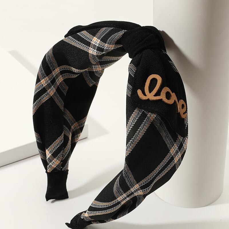 

Plaid Print Headband, Multicolor