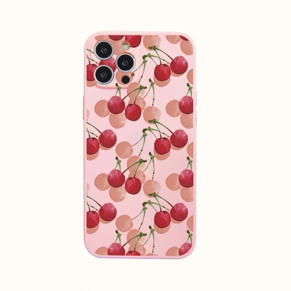 

Cherry Print Phone Case, Multicolor