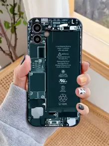 Funda Con Patrón De Placa Base Compatible Con Iphone 11, Iphone 13, Iphone 14 Pro Max - Multicolor - Ver 1