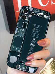 Funda Con Patrón De Placa Base Compatible Con Iphone 11, Iphone 13, Iphone 14 Pro Max - Multicolor - Ver 3