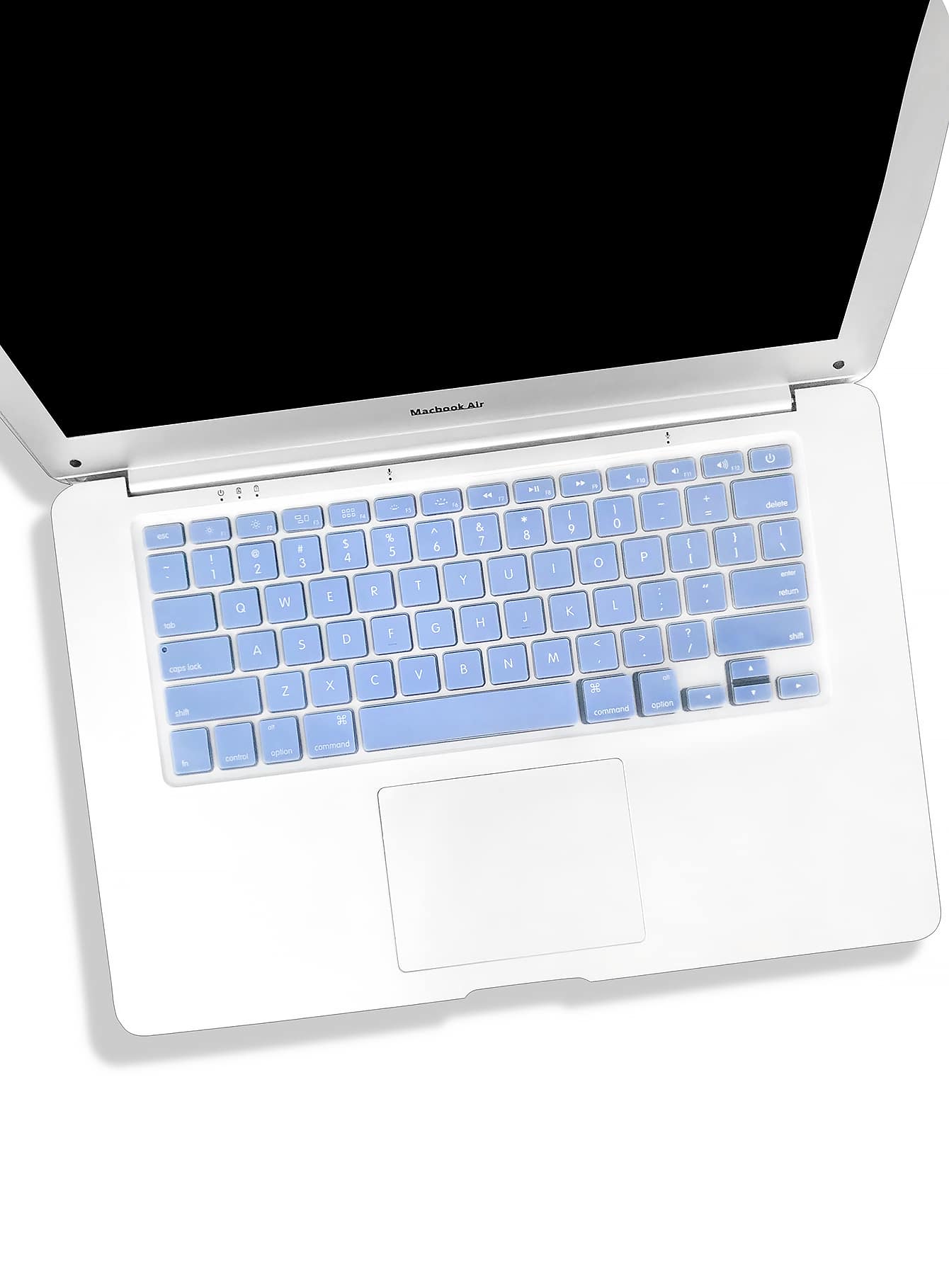 Piel teclado unicolor compatible con Macbook Air 13 pulgadas - Azul - Ver 1