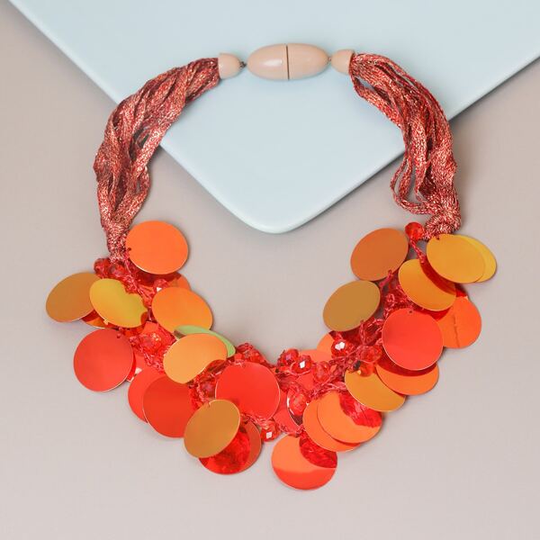 

Sequin Decor Necklace, Multicolor