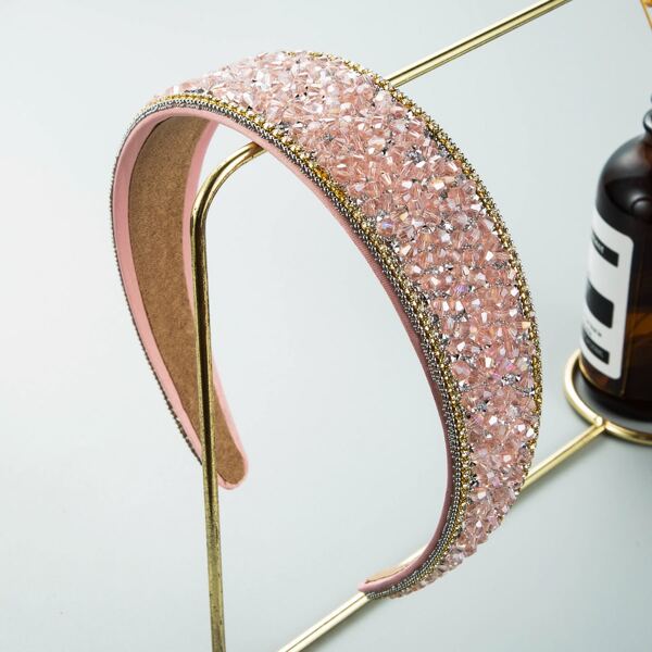 

Crystal Beaded Headband, Pink