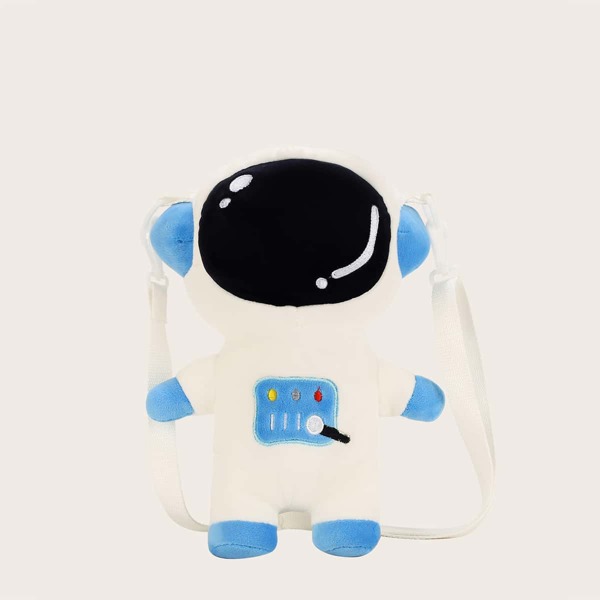 

Girls Astronaut Design Crossbody Bag, Blue and white