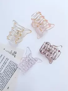 4 piezas Pinza para el cabello con diseño de mariposa para la calle - Multicolor - Ver 4