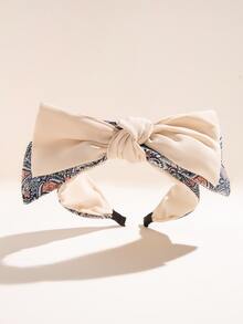Bow Decor Wide Headband - Multicolor - View 2