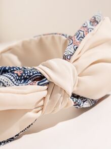 Bow Decor Wide Headband - Multicolor - View 3