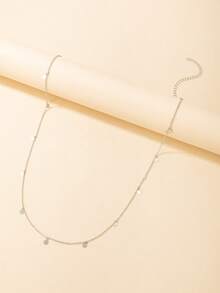 Disc Pendant Waist Chain - Silver - View 2