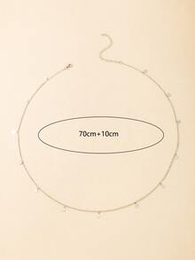 Disc Pendant Waist Chain - Silver - View 6