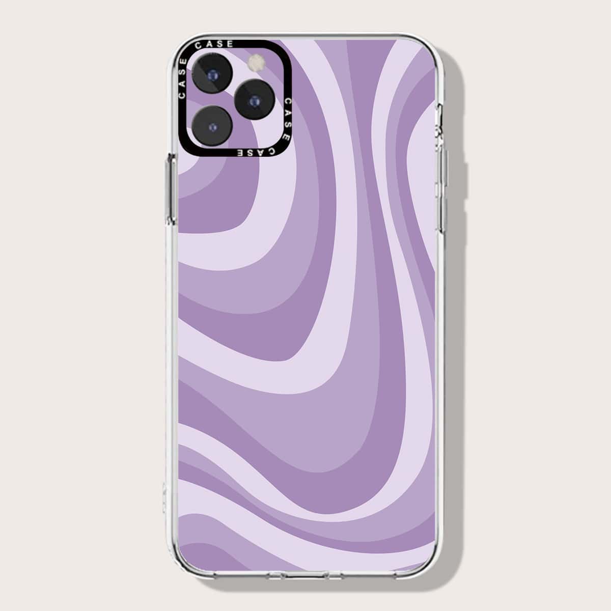

Color Block Phone Case, Purple