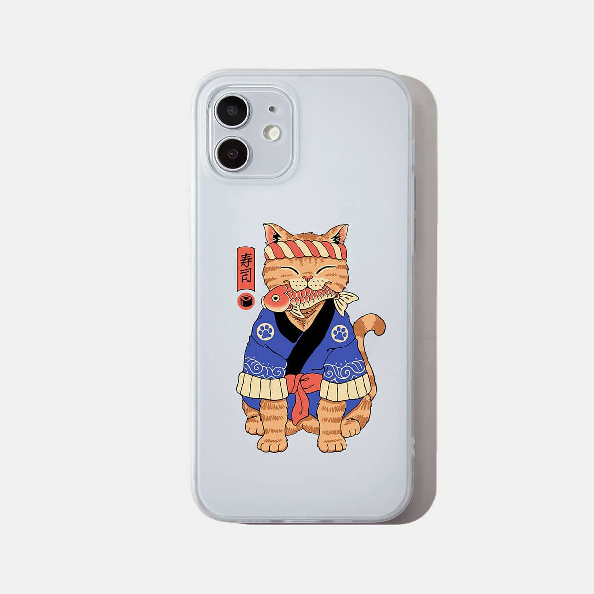 

Cat & Fish Phone Case, Multicolor