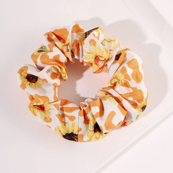 

Flower Print Scrunchie, Multicolor