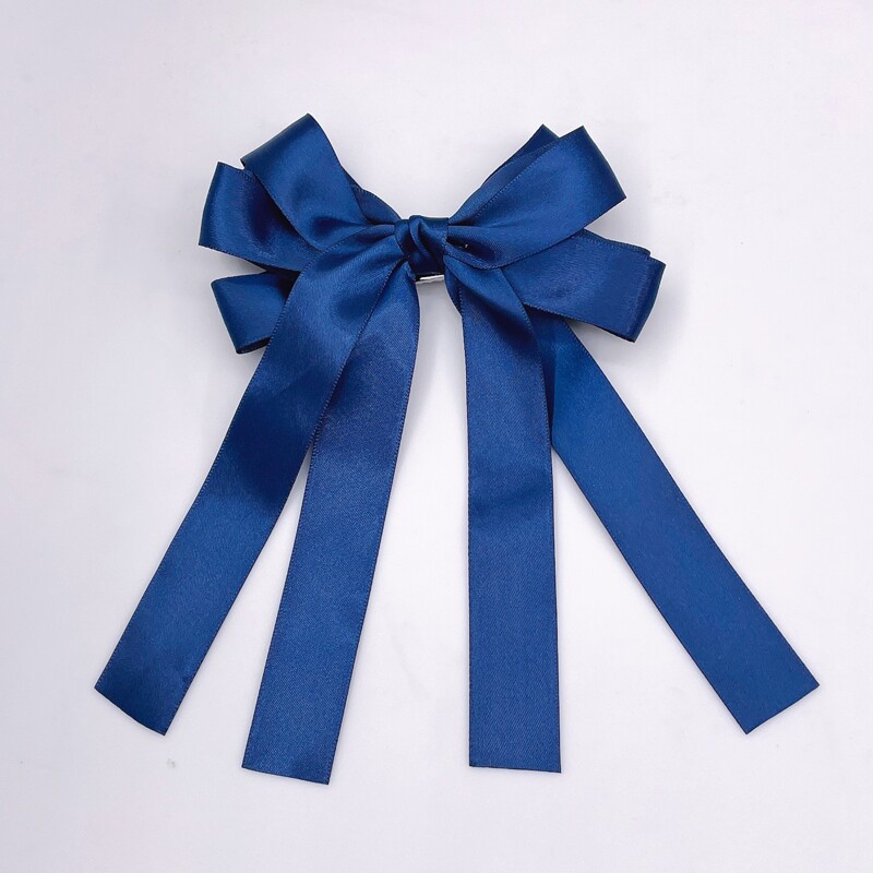 

Bow Decor Hair Clip, Navy blue