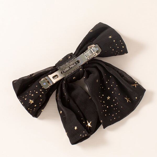 

Bow Decor Hair Clip, Black