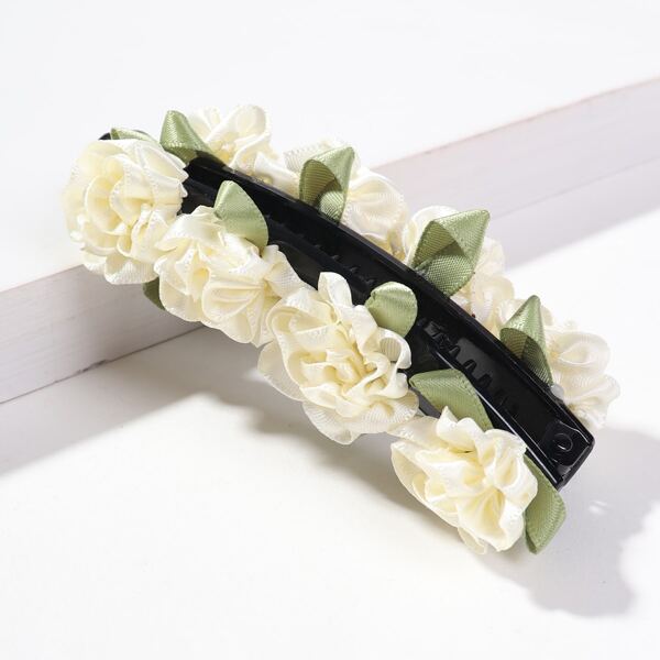 

Flower Decor Hair Clip, Multicolor