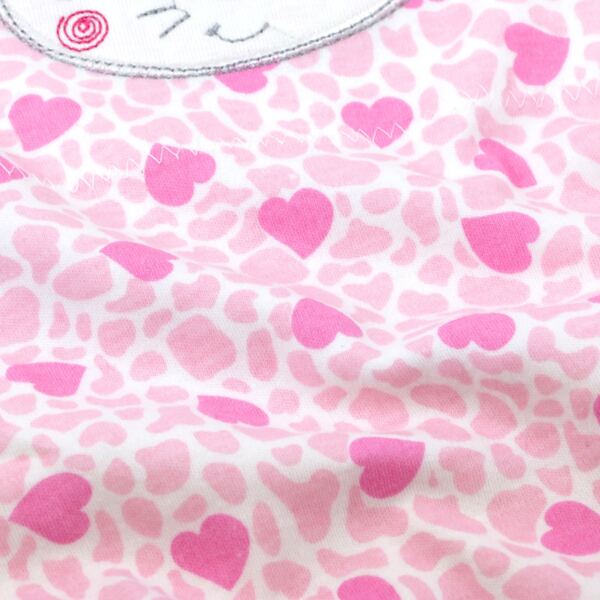 

детский Боди с мультипликационной вышивкой с принтом сердечка, Нежний розовый