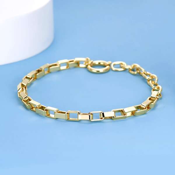 

14K Gold Plated Link Bracelet