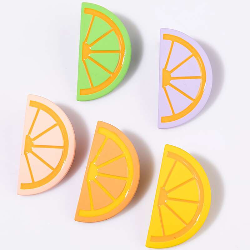 

5pcs Lemon Decor Hair Clip, Multicolor