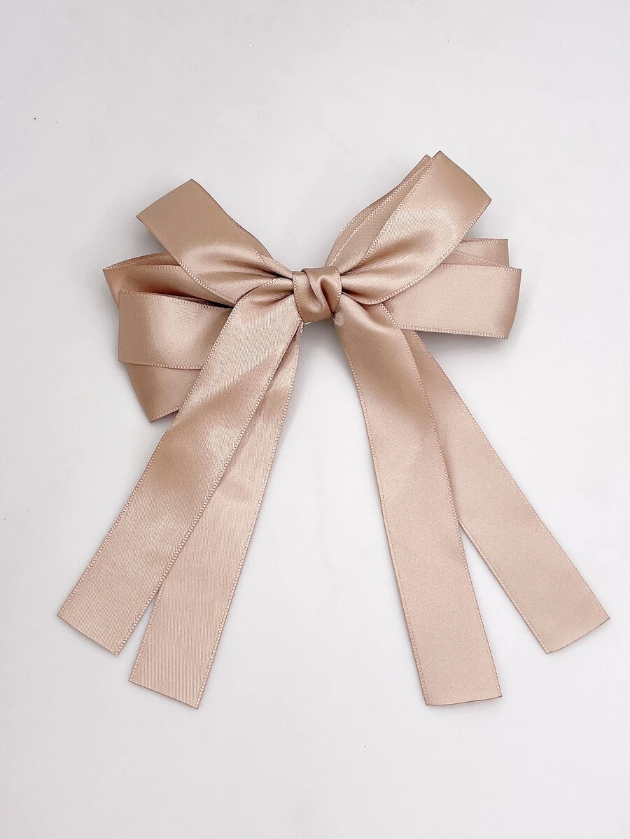Bow Knot Decor Hair Clip - Khaki - View 1