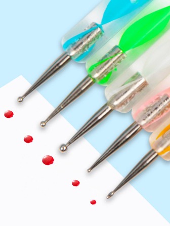 5 أقلام رسم ذات نهايتين ملتوية للرسم والتلوين والتفاصيل والنحت والسيراميك والفخار، قلم نقطي مزدوج وأقلام التلوين بالألماس، هدية مناسبة لعودة المدارس وعيد الأم، لوازم مدرسية