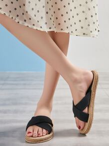 Trang trình bày Espadrille tối giản - màu đen - Xem 4