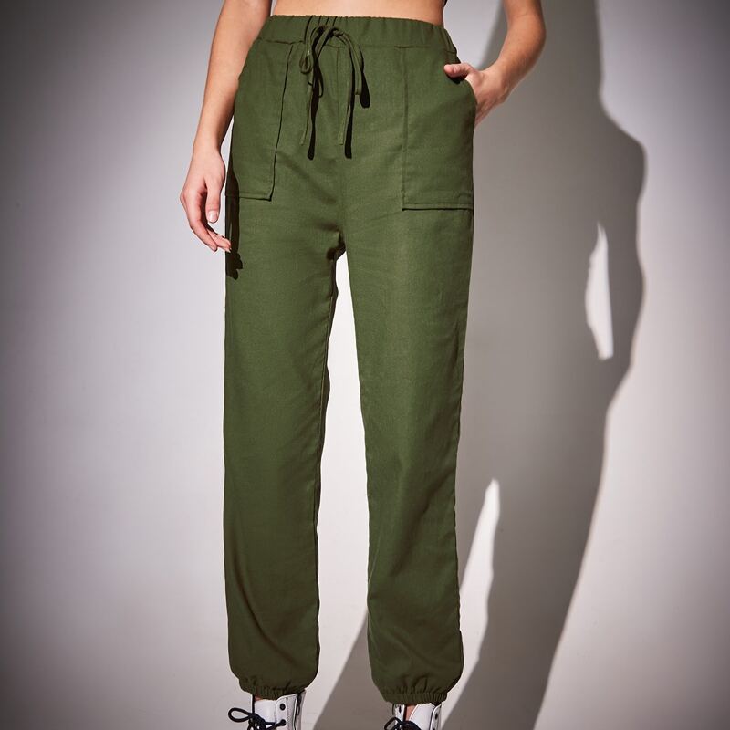 

Solid Knot Joggers, Army green