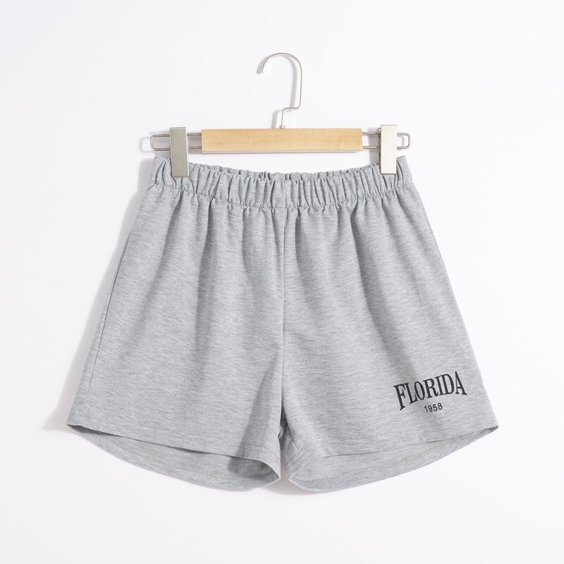 

Letter Track Shorts, Light grey