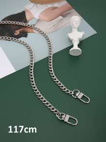 型鋁金屬鏈 0.6 公分 6 毫米直金色設計師錢包包帶手柄替換配件五金品質便攜式包配件時尚耐用適合新秀和白領青少年女孩女大學生 - 銀色 - 查看 4