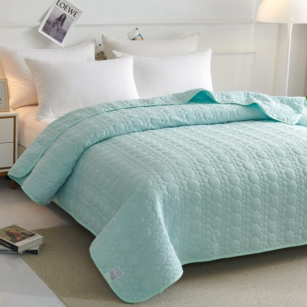 

Circle Design Duvet Cover Without Filler, Mint green
