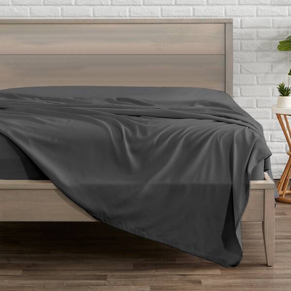 

Solid Color Flat Sheet, Grey