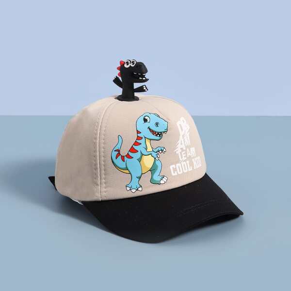 

Toddler Boys Cartoon Graphic Baseball Cap, Khaki