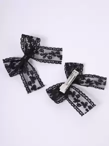 Niñas 2 piezas Horquilla con diseño de lazo