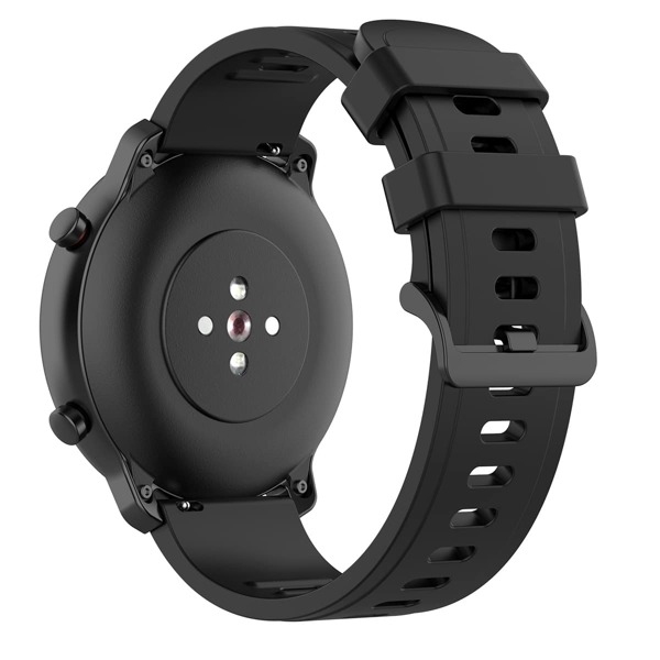 

22mm Width Silicone Watchband, Black