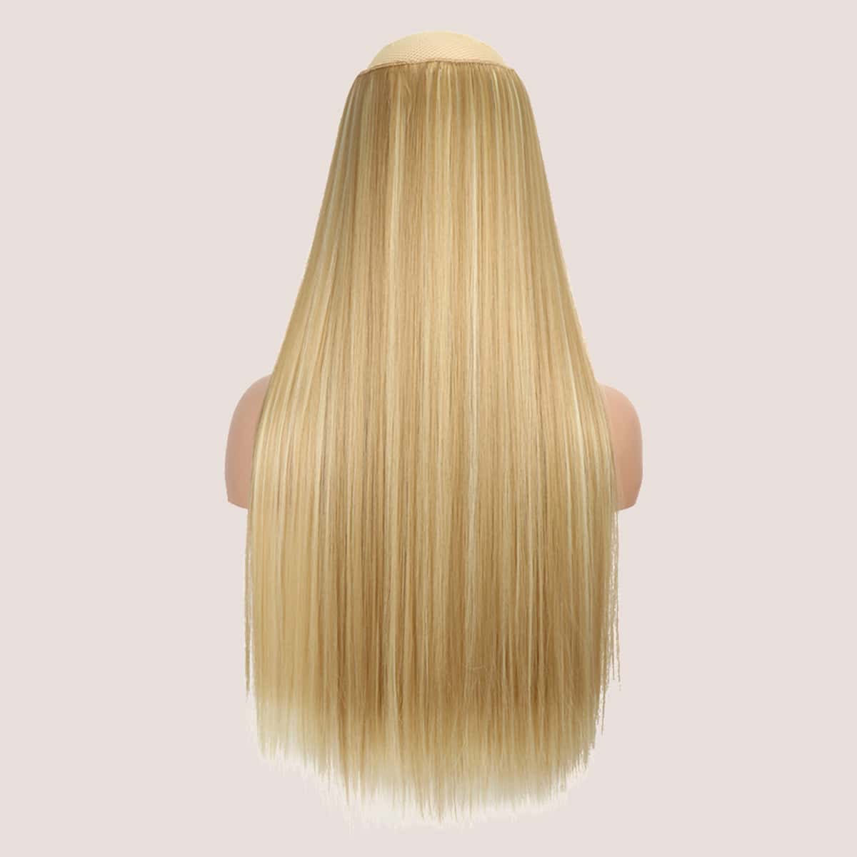 

5pcs Clip Long Straight Hairpiece, Ombre