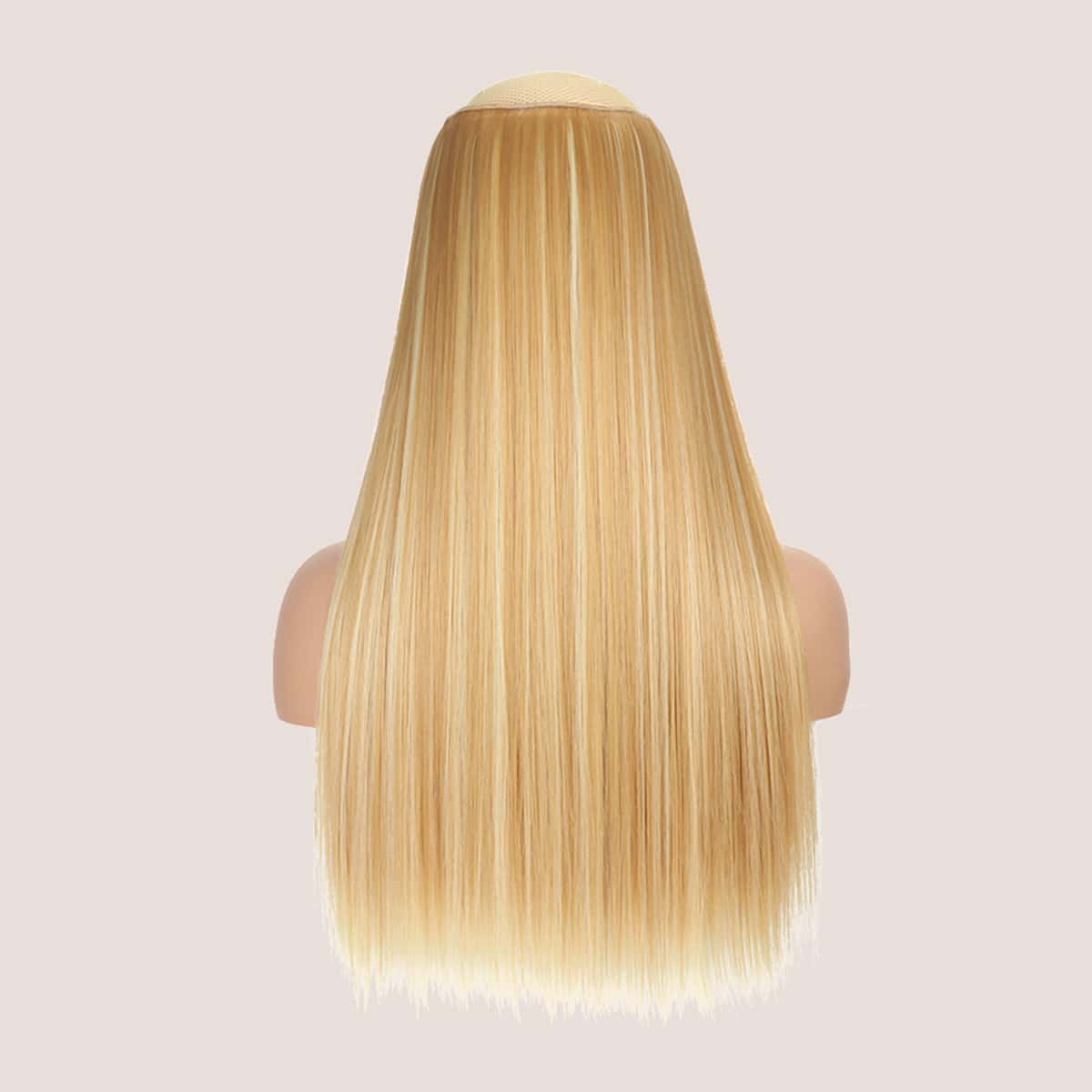 

5pcs Clip Long Straight Hairpiece, Multicolor