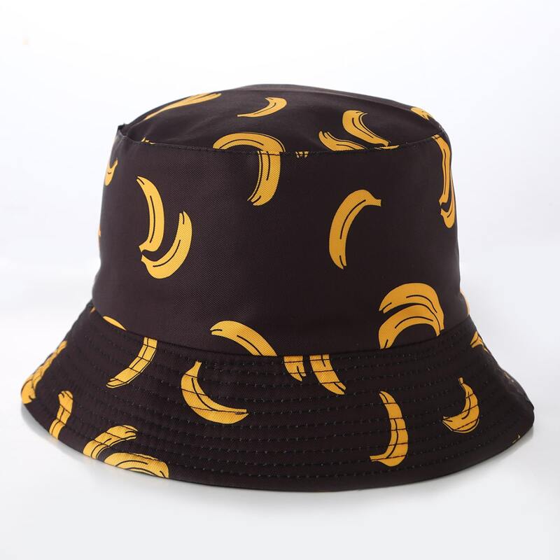 

Guys Banana Graphic Bucket Hat, Black