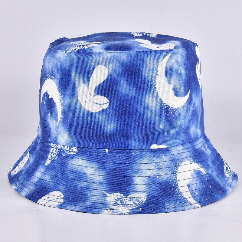 

Guys Moon & Mushroom Graphic Bucket Hat, Blue