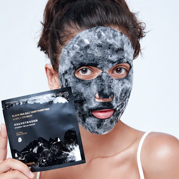 

5pcs Black Sea Salt Deep Purifying Bubble Facial Sheet
