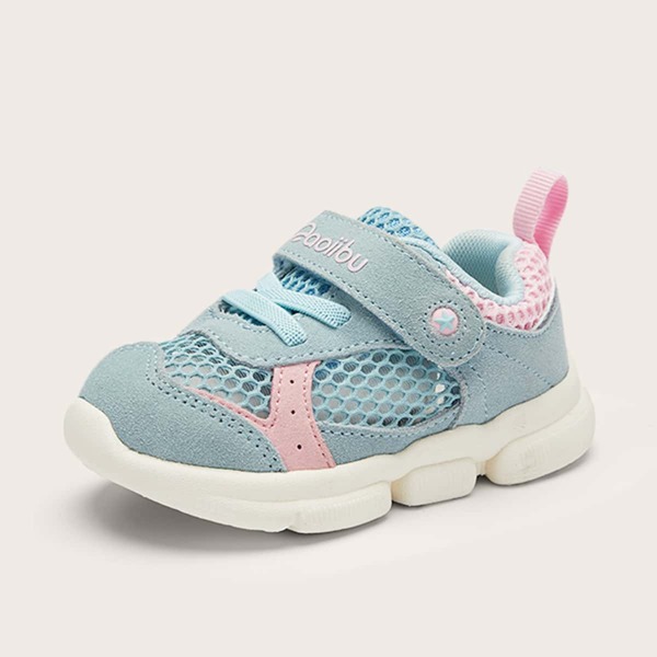 

Toddler Boys Letter Graphic Mesh Panel Sneakers, Baby blue