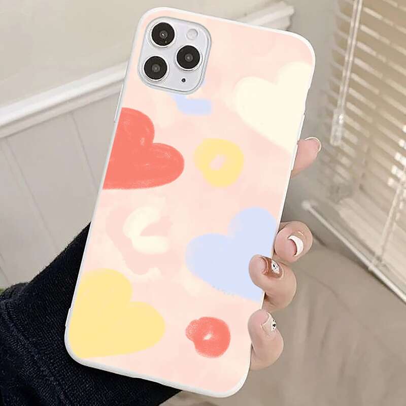 

Heart Pattern Phone Case, Multicolor