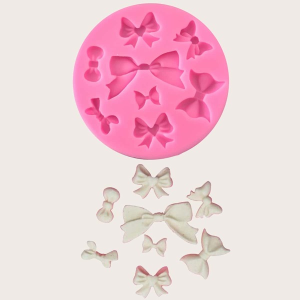 

1pc Bow Chocolate Mold, Pink