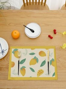 1pc Mango Print Random Placemat - Multicolor - View 6
