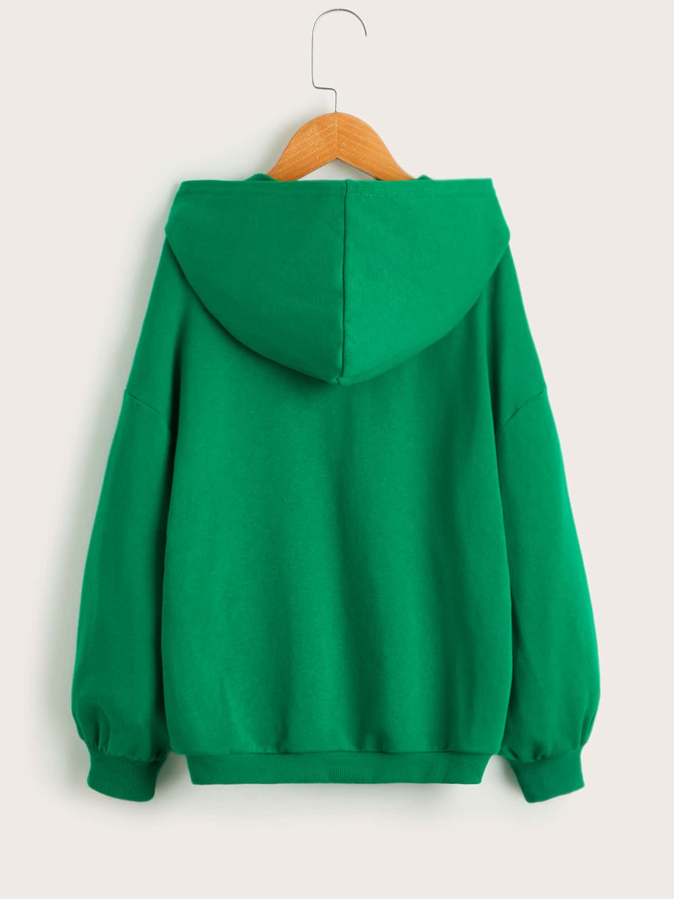 Tween Girl Letter Graphic Drop Shoulder Sweatshirt