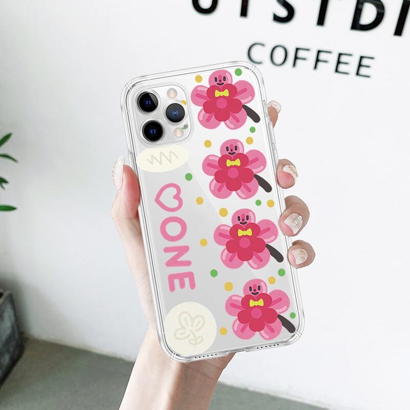

Cartoon Flower Pattern Phone Case, Multicolor