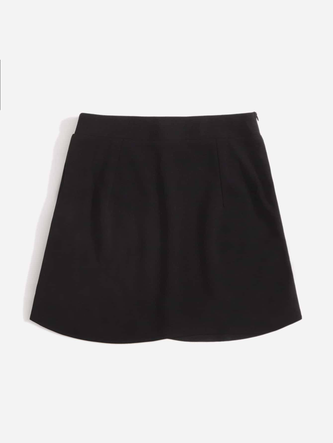 Pearls Detail Skirt