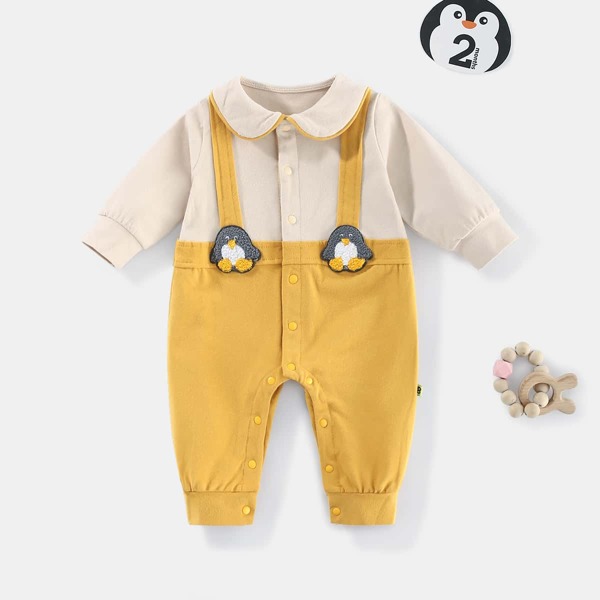 

Baby Color Block 2 In 1 Jumpsuit, Multicolor
